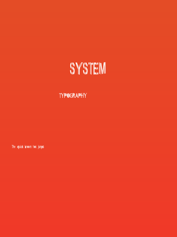 System Poster