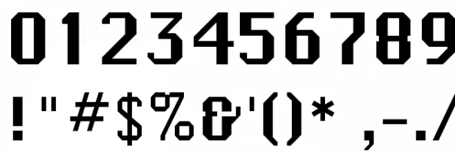 Systematic New J Font OTHER CHARS