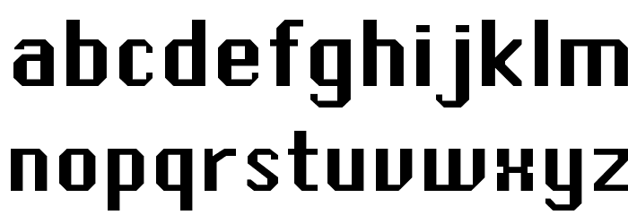 Systematic New J Font LOWERCASE