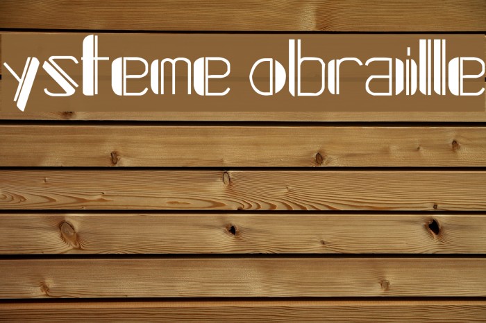Systeme Robraille Font examples