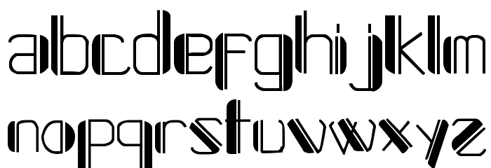 Systeme Robraille Font LOWERCASE