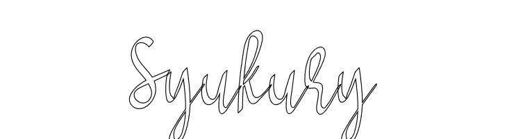 Syukury  Frei Schriftart Herunterladen