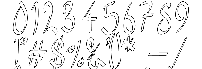 Syukury Font OTHER CHARS