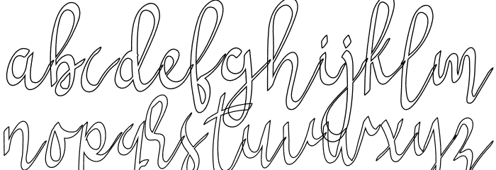 Syukury Font LOWERCASE