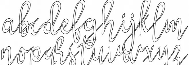 Syukury Font LOWERCASE