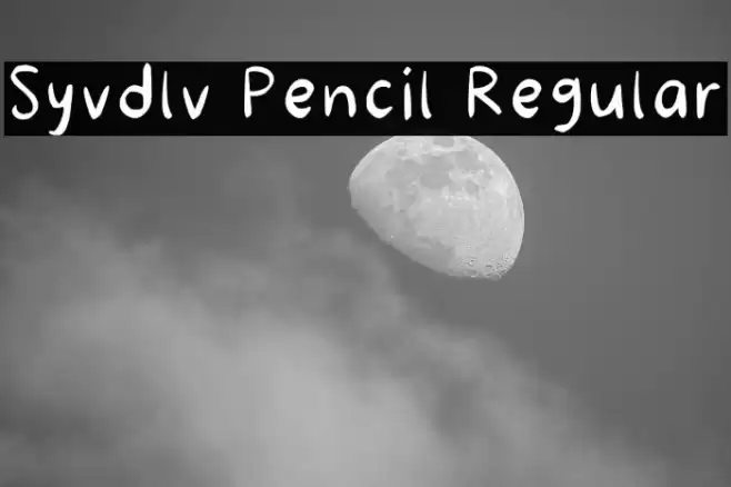 Syvdlv Pencil Regular خط examples