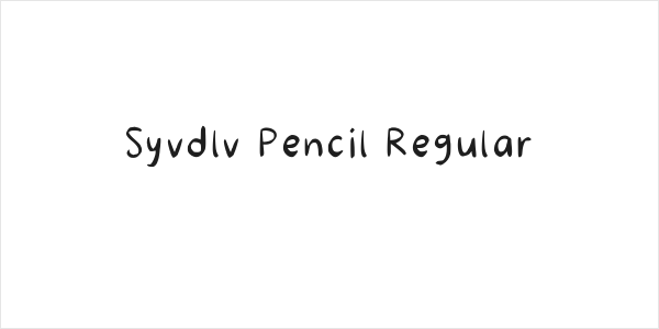 Syvdlv Pencil Regular Logo