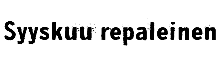 Syyskuu repaleinen Font