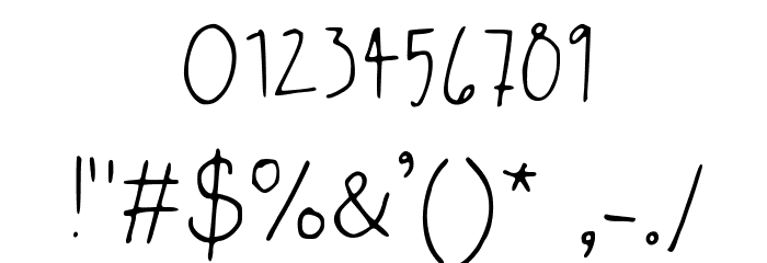 Syzygy Hand Regular Font OTHER CHARS