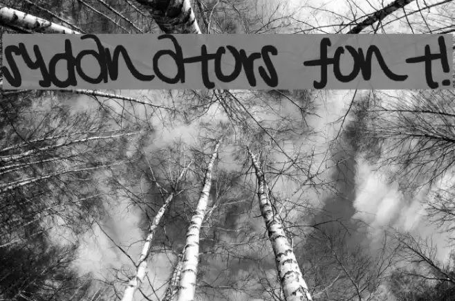 sydanators font! Font examples