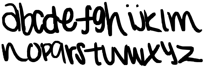 sydanators font! Font LOWERCASE