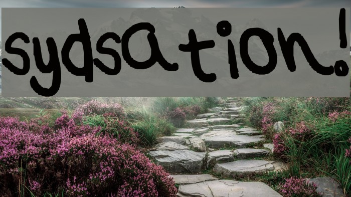 sydsation! Example 1