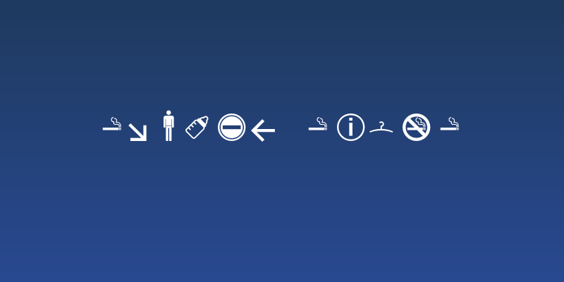 symbol signs Social Header