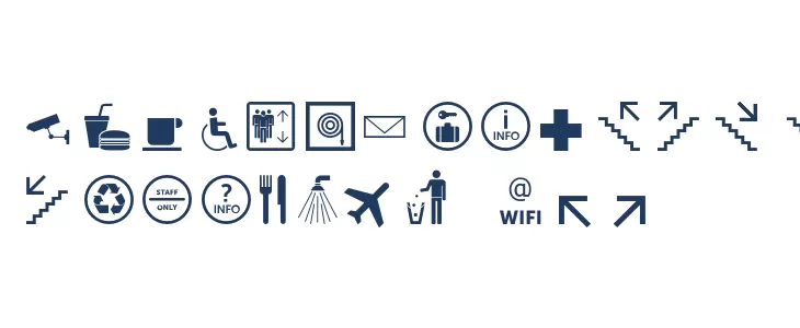 symbol signs Caratteri MINUSCOLO