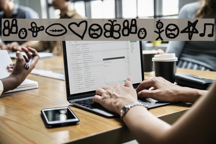 symbols rock Font examples