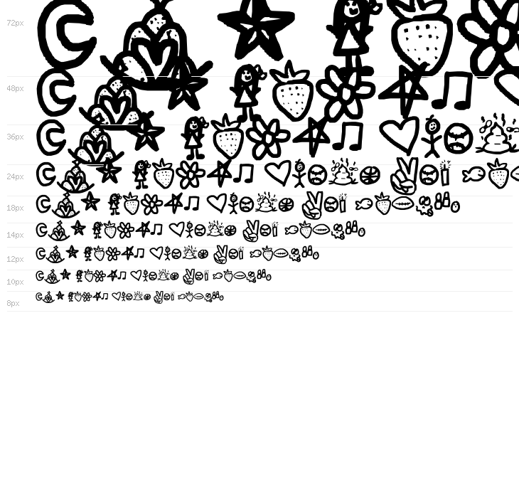 symbols rock Waterfall