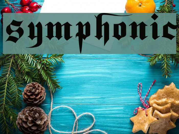 symphonic Font examples