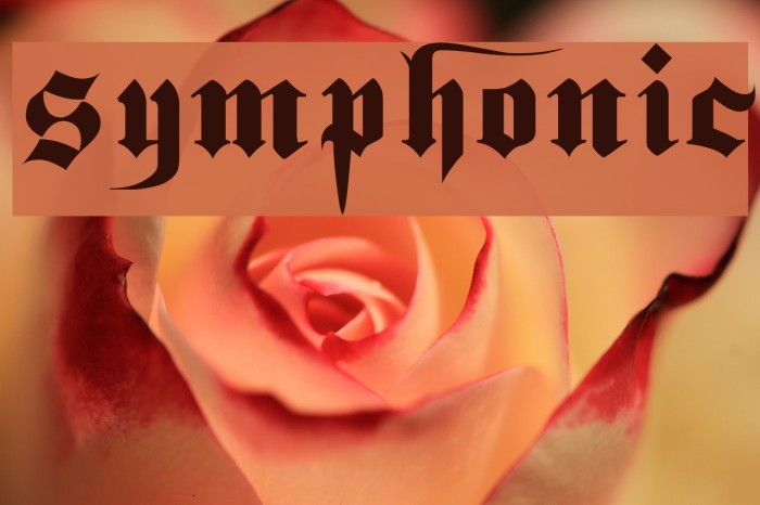 symphonic Font examples