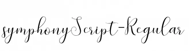 symphonyScript-Regular  नि: शुल्क फ़ॉन्ट्स डाउनलोड