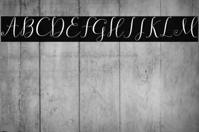 symphonyScript-Regular Font examples