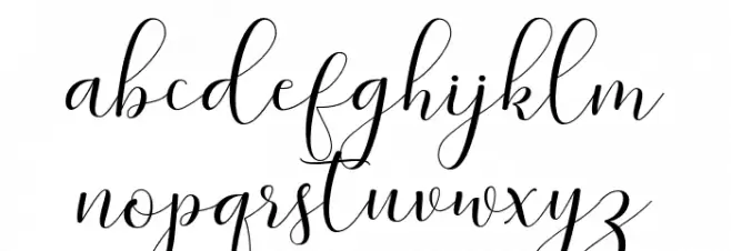 symphonyScript-Regular फ़ॉन्ट लोअरकेस