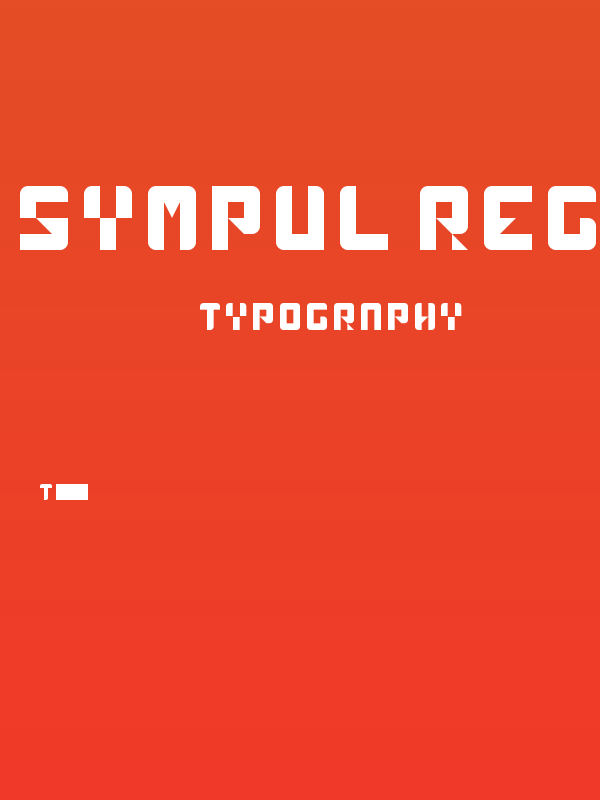 sympul Regular Poster