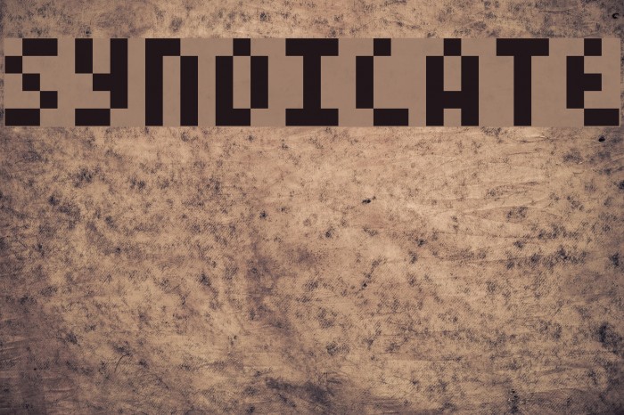 syndicate Font examples