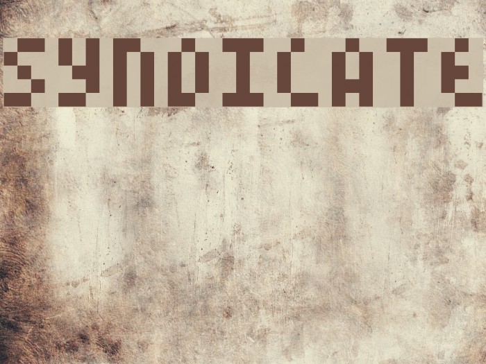 syndicate Font examples