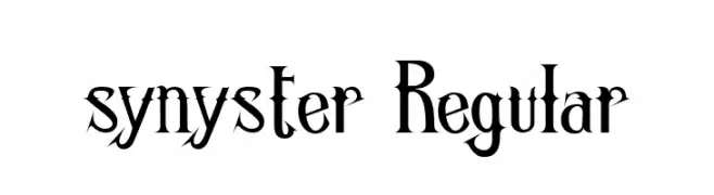 synyster Regular  नि: शुल्क फ़ॉन्ट्स डाउनलोड