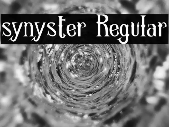 synyster Regular Font examples