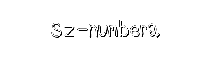 Sz-number2  नि: शुल्क फ़ॉन्ट्स डाउनलोड