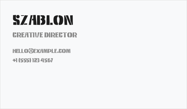 Szablon Business Card