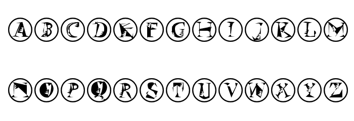 SzeneInFrames Font LOWERCASE