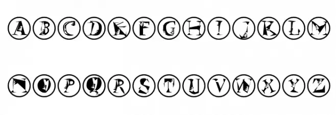 SzeneInFrames Font LOWERCASE