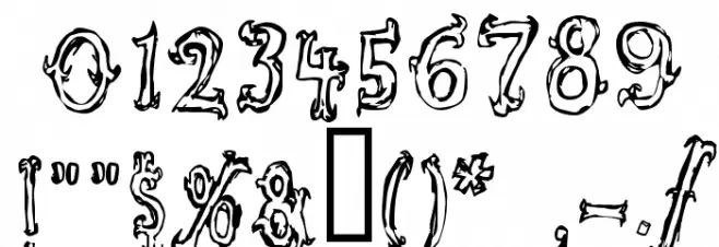 Szorakatenusz Font OTHER CHARS