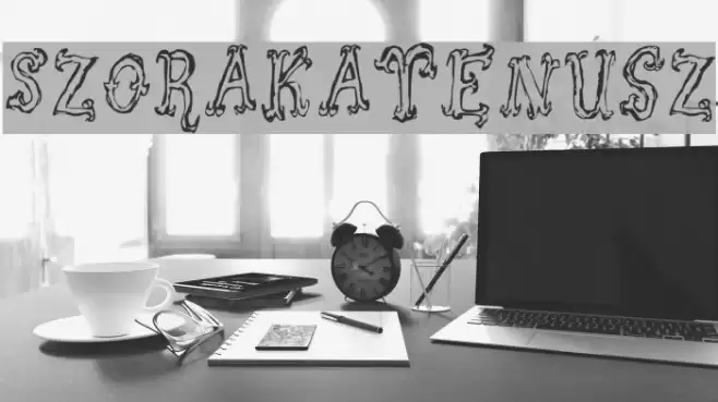 Szorakatenusz Font examples