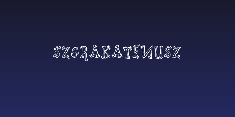 Szorakatenusz Social Header