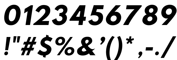 Sztylet Bold Oblique Font OTHER CHARS
