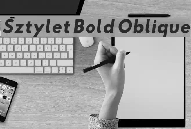 Sztylet Bold Oblique examples
