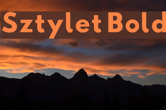 Sztylet Bold Font examples