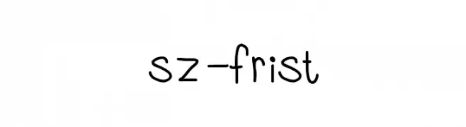 sz-frist  フリーフォントのダウンロード