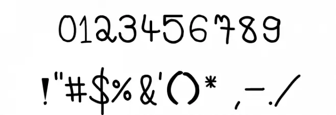 sz-frist Font OTHER CHARS