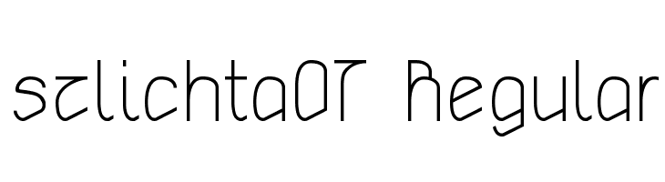 szlichta07 Regular  baixar fontes gratis