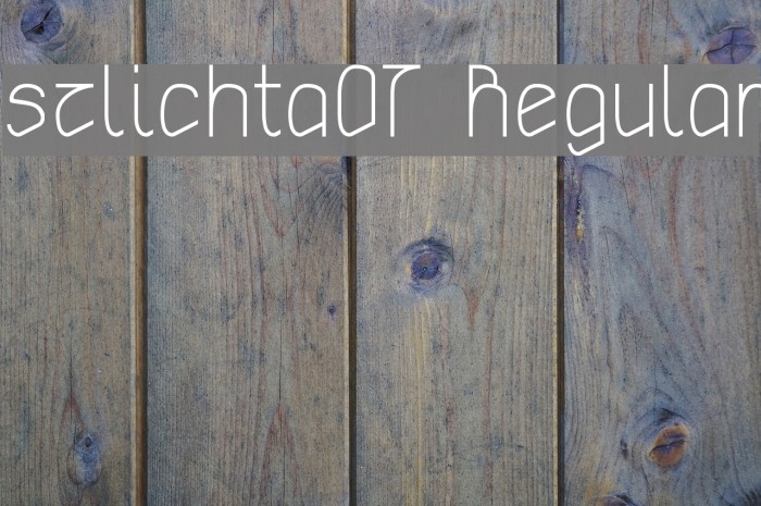 szlichta07 Regular Font examples