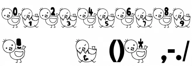 T-piyo Font خط محارف أخرى