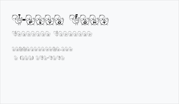 T-piyo Font Business Card