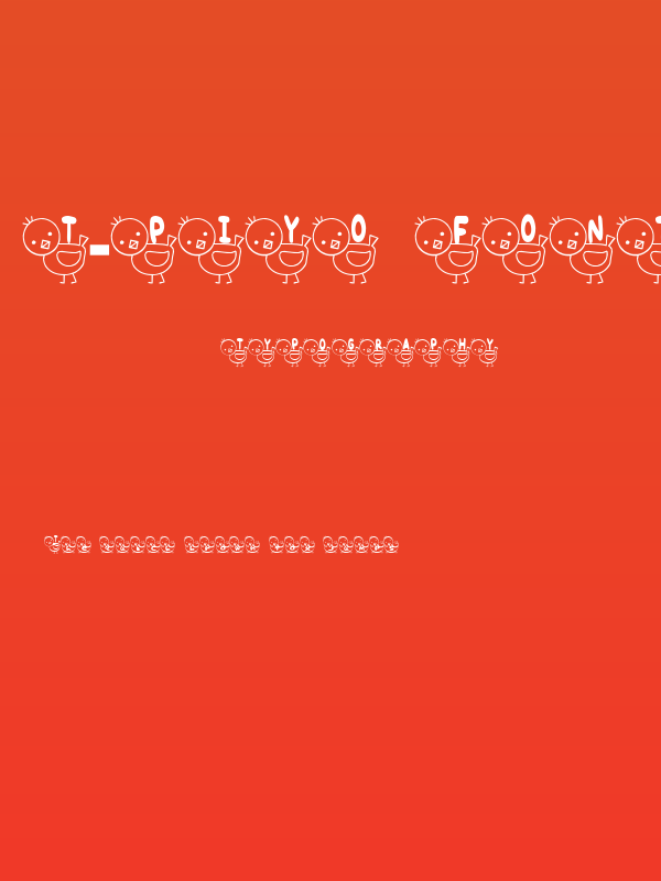 T-piyo Font Poster