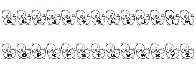 T-piyo Font خط أحرف صغيرة