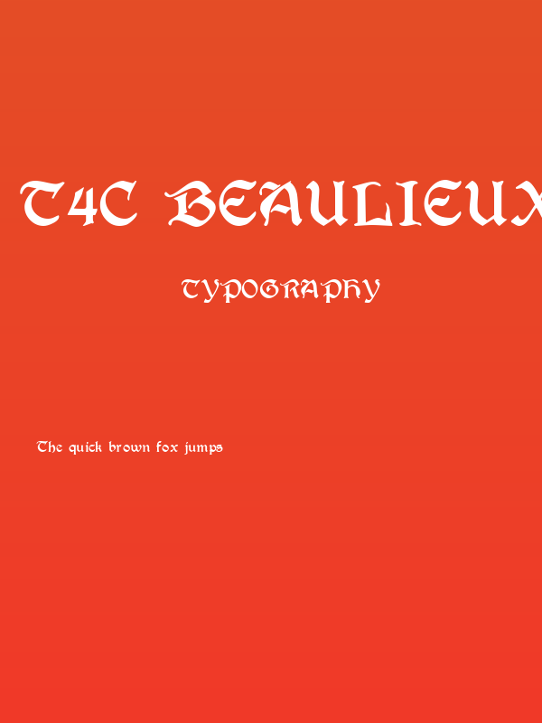 T4C Beaulieux Poster