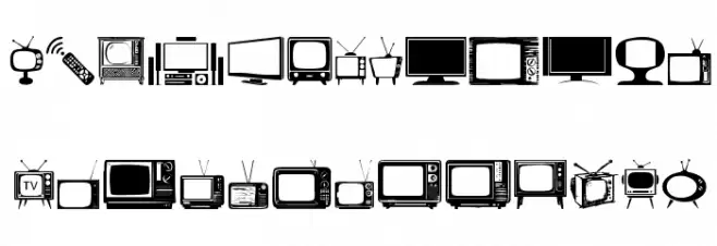 T.V. Fonte MAIÚSCULAS